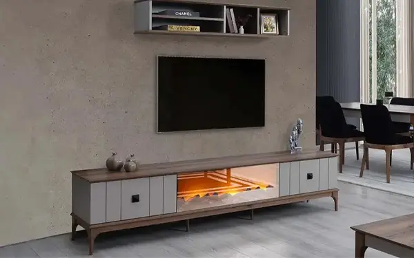 Şömineli Tv Ünitesi